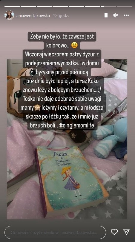 Anna Wendzikowska o problemach zdrowotnych swojej córki /www.instagram.com/aniawendzikowska