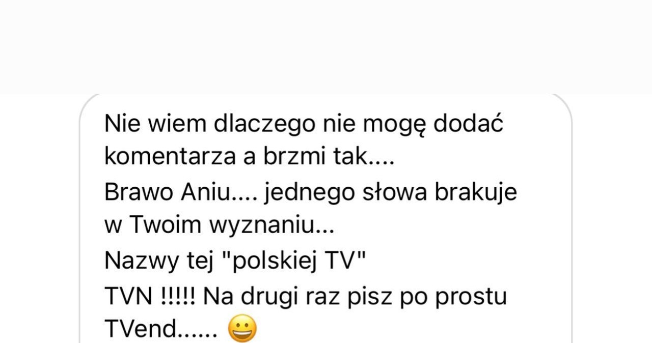 Anna Wendzikowska publikuje na Instagramie wiadomości od pracowników TVN /@aniawendzikowska /Instagram