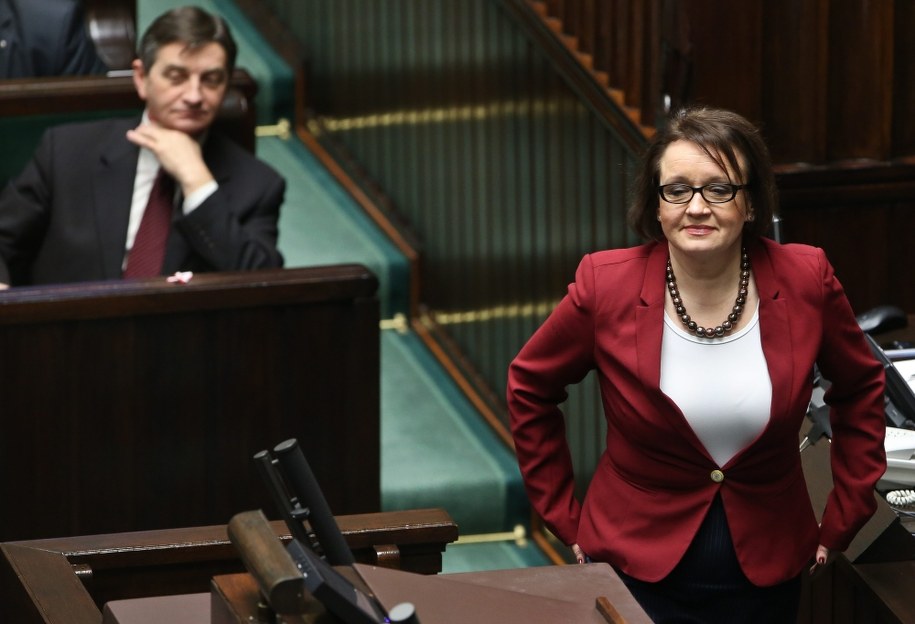 Anna Zalewska w Sejmie /Rafał Guz /PAP