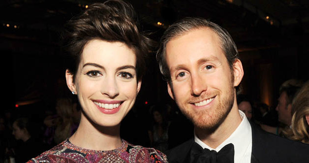 Anne Hathaway z mężem /Kevin Winter /Getty Images