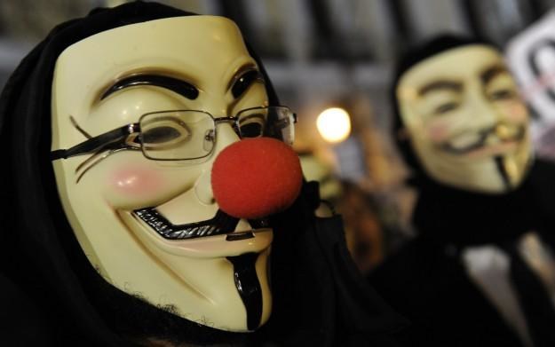 Anonymous - znak rozpoznawczy grupy /AFP