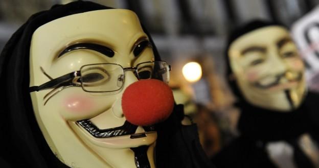 Anonymous - znak rozpoznawczy grupy /AFP