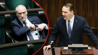 "Antek, czekam na pozew". Sikorski rzuca wyzwanie Macierewiczowi