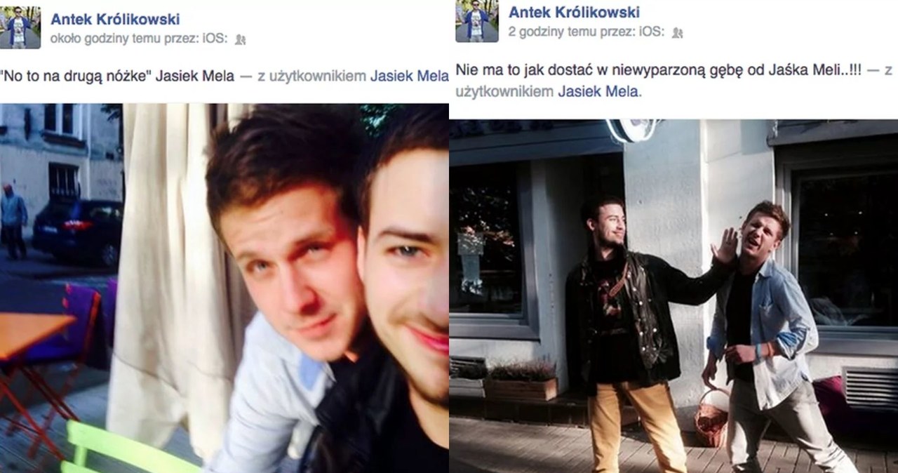 Antek Królikowski i Jaś Mela /Antek Królikowski /Facebook