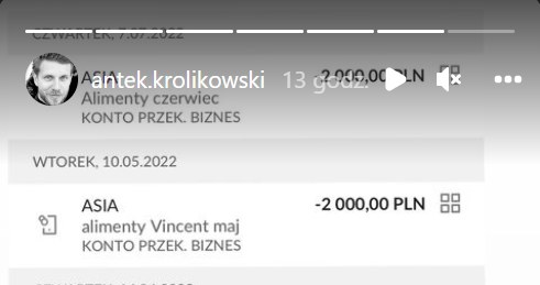 Antek Królikowski: www.instagram.com/antek.krolikowski/?hl=pl /Screen z InstaStory  /Instagram
