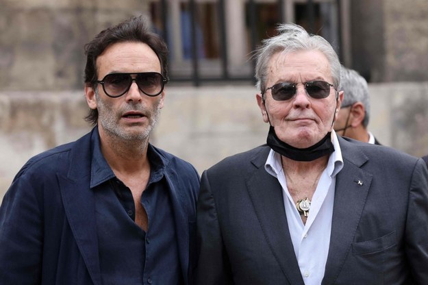 Anthony Delon i jego ojciec Alain Delon /THOMAS COEX /AFP/EAST NEWS