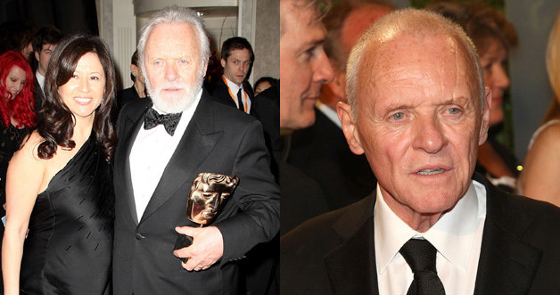 Anthony Hopkins w starym i nowym rozmiarze &nbsp; /Getty Images/Flash Press Media