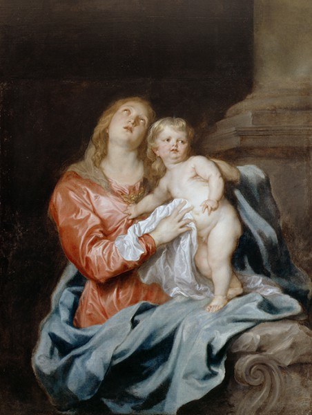 Anthony van Dyck (1599-1641), "Madonna z Dzieciątkiem", ok. 1630-32, olej, płótno /Materiały prasowe