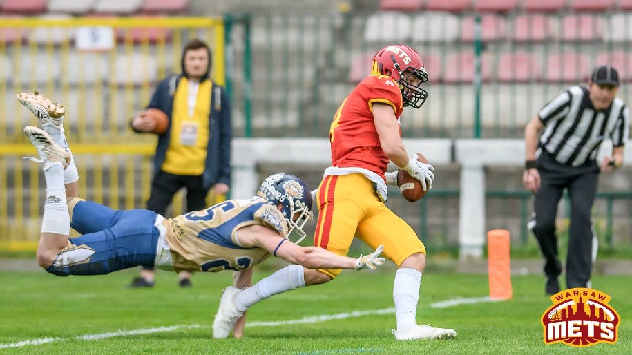 Antoni Podgórski (po prawej) w akcji /Fot. Darek Jacek / Materiały prasowe Warsaw Mets /