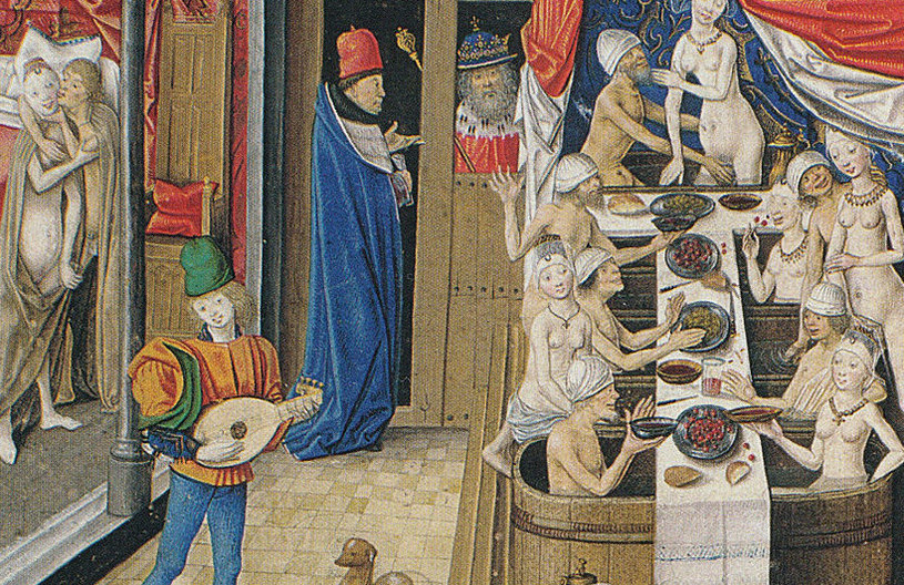 Antoni z Burgundii "Łaźnia" 1490 r. w "Facta et dicta memorabilia" /Heritage Images /Getty Images