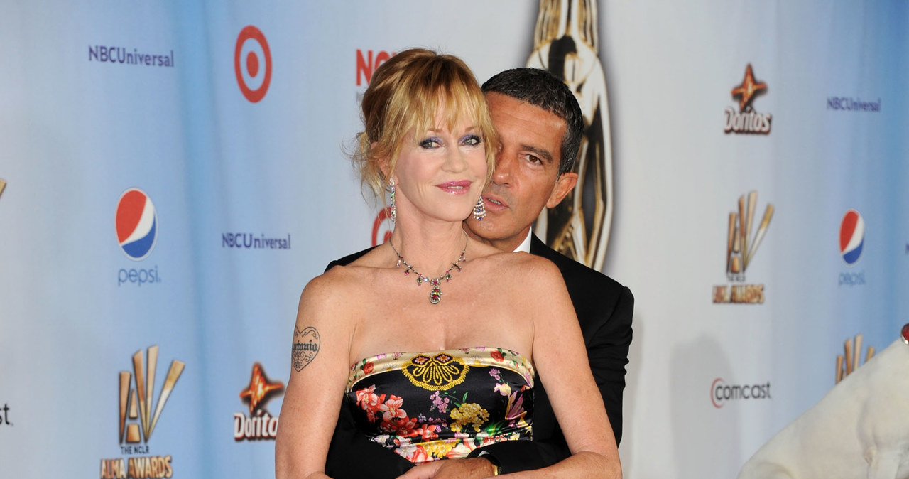 Antonio Banderas z byłą żoną, Melanie Griffith /Valerie Macon /Getty Images