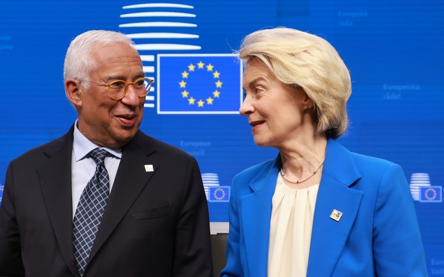 Antonio Costa i Ursula von der Leyen /OLIVER HOSLET /PAP/EPA
