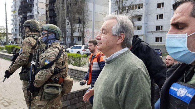 Antonio Guterres w Kijowie /Laurence Figa-Talamanca /PAP/EPA