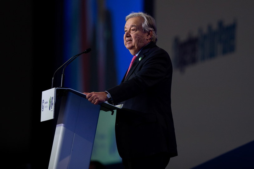 Antonio Guterres zaapelował do krajów bogatych, aby wsparły finansowo państwa rozwijające się /EMILY MACINNES /AFP