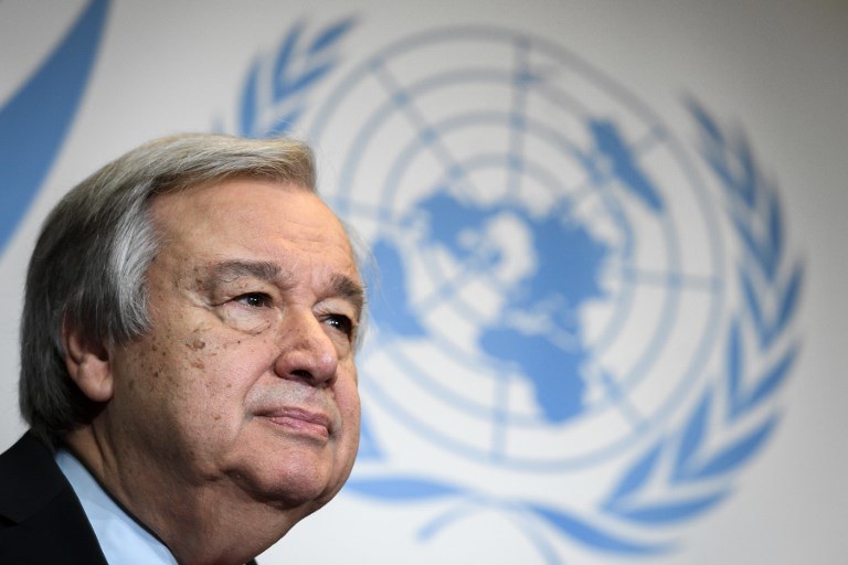 Antonio Guterres / FABRICE COFFRINI /AFP