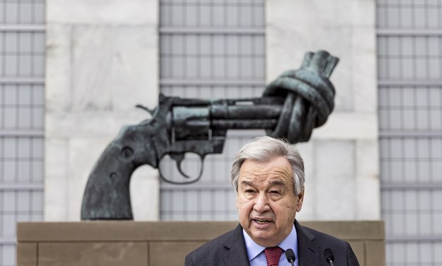 Antonio Guterres /JUSTIN LANE /PAP/EPA