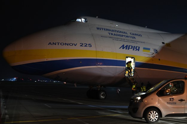 Antonow An-225 Mrija na lotnisku w Rzeszowie w 2021 roku /	Darek Delmanowicz   /PAP