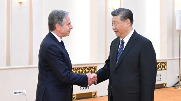 Antony Blinken i Xi Jinping /XINHUA / Shen Hong /PAP/EPA