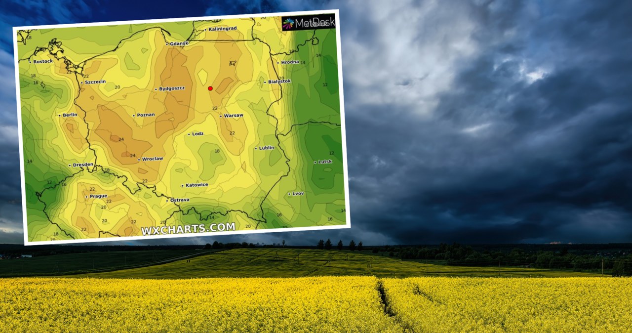 Antycyklon Ilse w czwartek przyniesie poprawę pogody w Polsce, jednak lokalnie będą też deszcze i burze /IMGW /