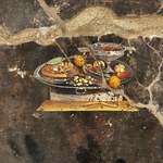 "Antyczna pizza" na fresku w Pompejach