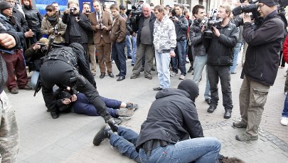 Antyfaszyści starli się z policją w Katowicach