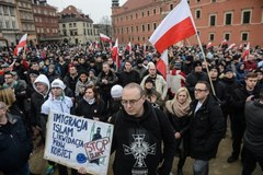 Antyimigrancka demonstracja w Warszawie