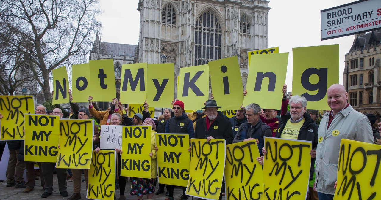 Antyrojaliści w Londynie /Getty Images