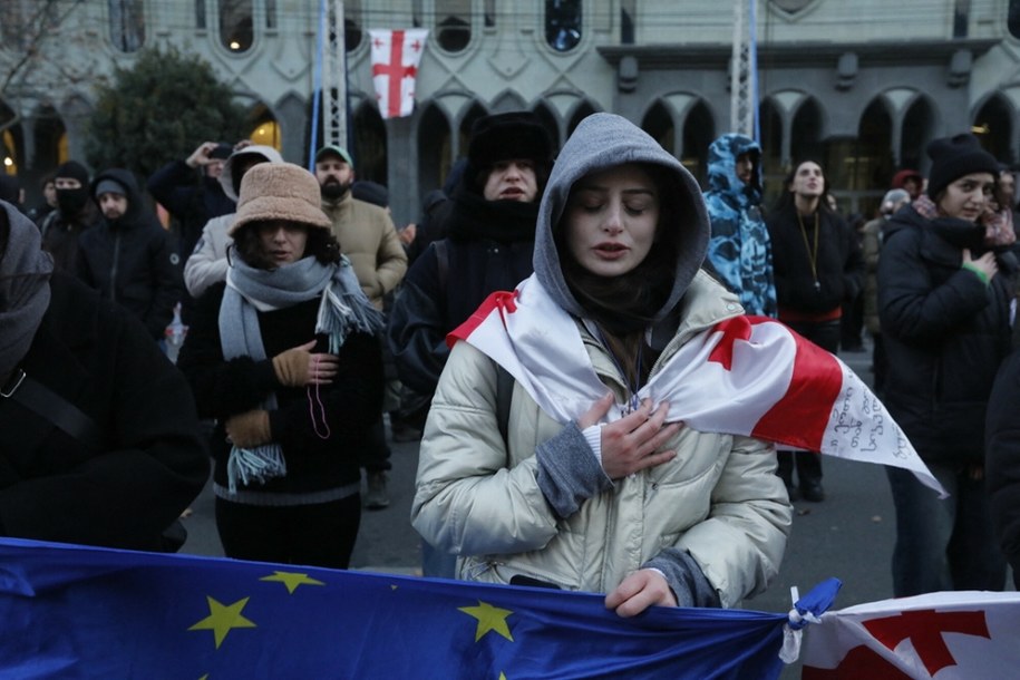 Antyrządowe protesty w Tbilisi /AA/ABACA/Abaca/East News /East News