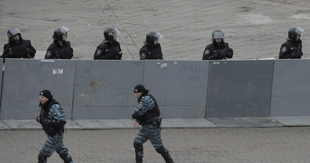 Antyrządowy protest na Ukrainie rozpędzony