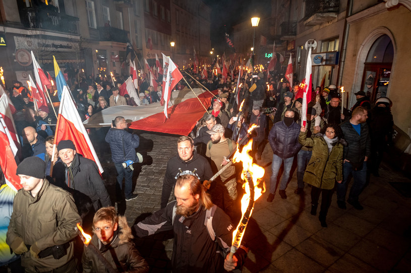 Antysemicki marsz w Kaliszu /Agencja FORUM