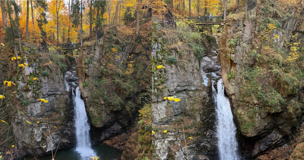 Aparat Xiaomi 14T Pro (po lewej) vs kamera modelu iPhone 16 Pro Max (po prawej). /Dawid Długosz /INTERIA.PL