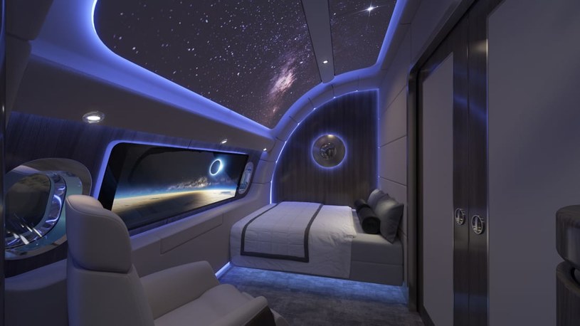 Apartament na pokładzie samolotu przypomina futurystyczny projekt ze stacji kosmicznych /zdjęcie: Lufthansa Technik AG /domena publiczna