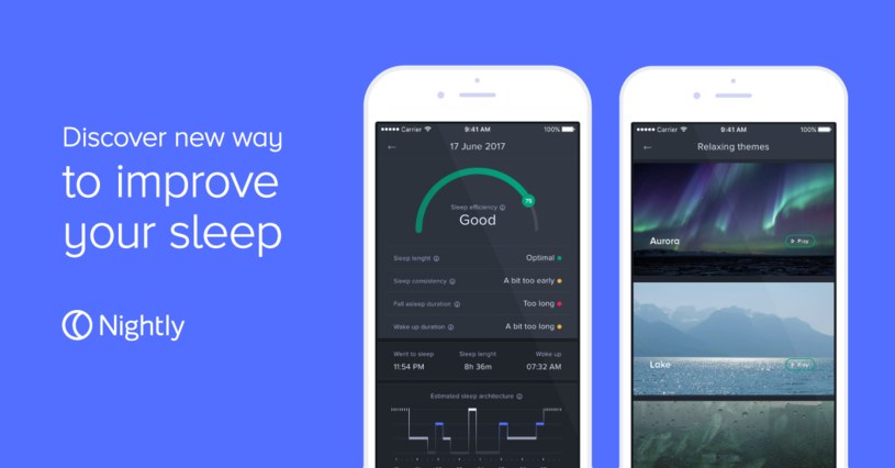 Aplikacja mobilna Nightly poprawi twój sen /materiały prasowe