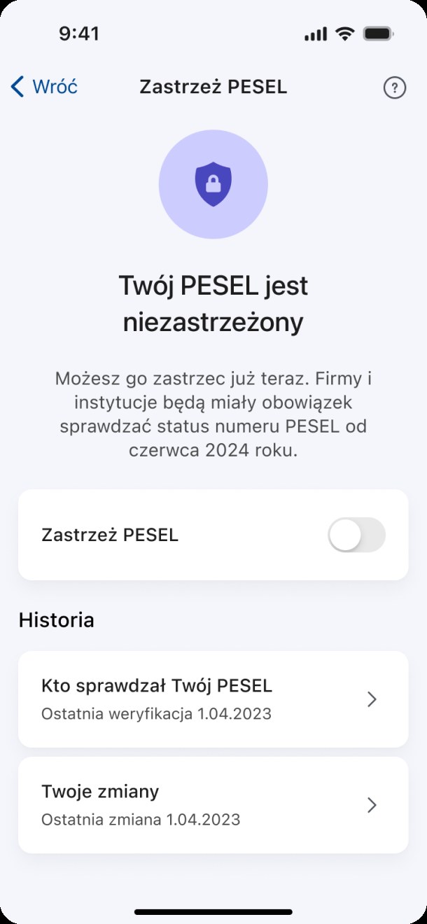Aplikacja mObywatel na smartfony ułatwia użytkownikom dbanie o swoje bezpieczeństwo poprzez możliwość zastrzeżenia numeru PESEL /gov.pl /domena publiczna