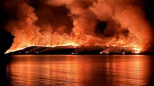 Apokaliptyczne sceny w Szkocji. Płonie "Wyspa Wąglika"