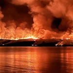 Apokaliptyczne sceny w Szkocji. Płonie "Wyspa Wąglika"