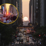 Apokaliptyczny zachód słońca w Nowym Jorku. To zjawisko Manhattanhenge