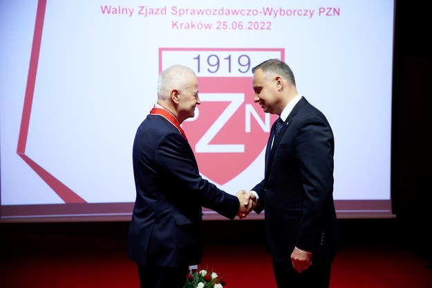 Apoloniusz Tajner i prezydent Andrzej Duda /	Łukasz Gągulski /PAP
