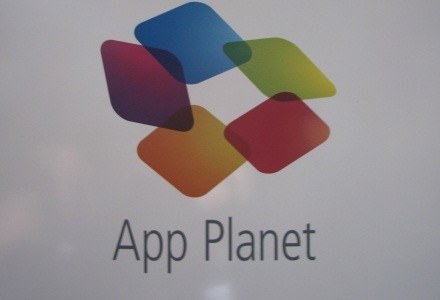 App Planet - obszar na targach MWC w Barcelonie, gdzie promowano aplikacje na komórki /INTERIA.PL