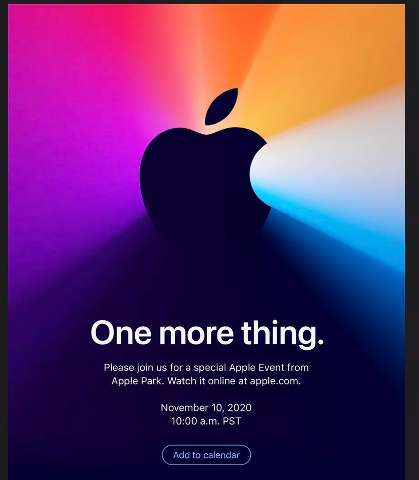 Apple zaprasza na konferencję /materiały prasowe
