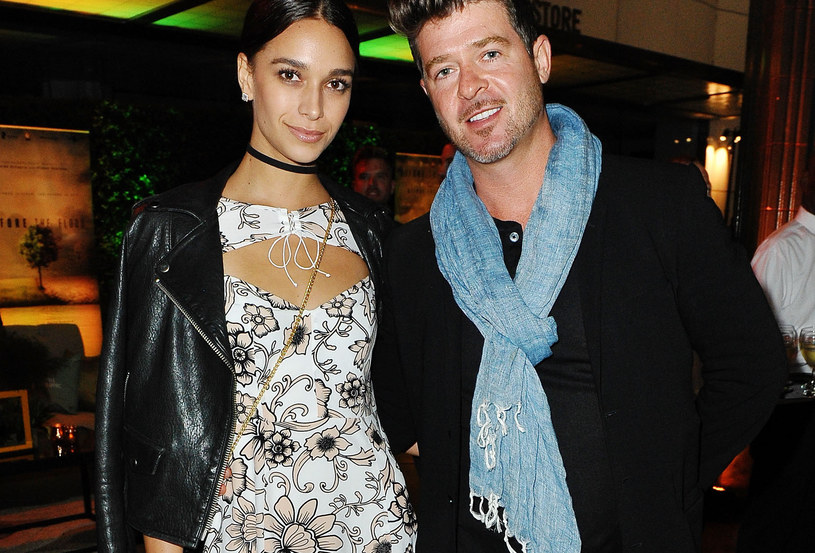April Love Geary Robin Thicke /Jerod Harris /Getty Images