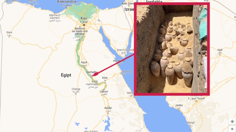 Archeolodzy odkryli pozostałości starożytnego egipskiego wina /screen/Google Maps/Marcin jabłoński /materiał zewnętrzny