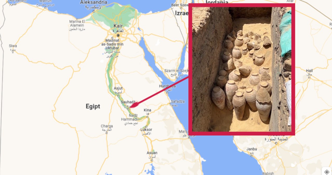 Archeolodzy odkryli pozostałości starożytnego egipskiego wina /screen/Google Maps/Marcin jabłoński /materiał zewnętrzny