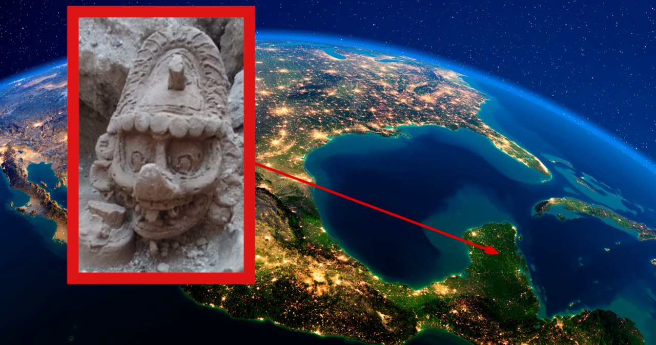 Archeolodzy odkryli rzeźbą enigmatycznego boga Majów. Przeraża swoim "uśmiechem" /inahmx /Instagram