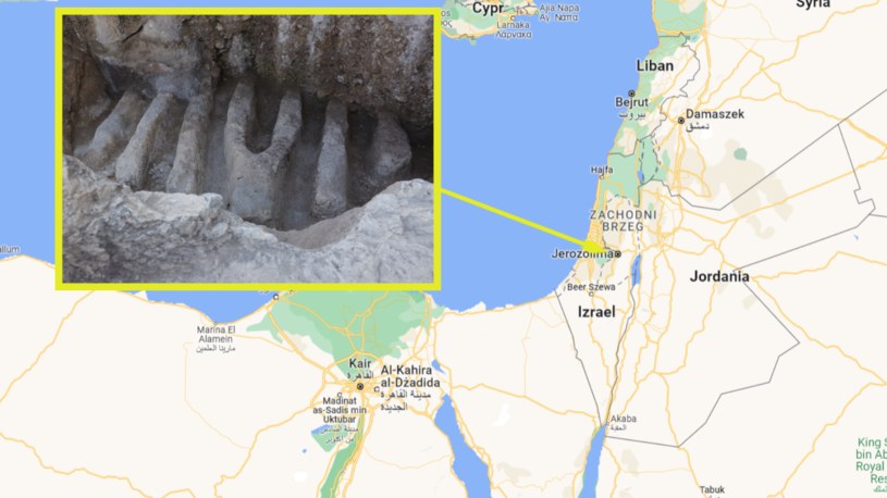 Archeolodzy w Izraelu dokonali odkrycia, które stanowi wielką zagadkę /screen/Google Maps/Marcin jabłoński /materiał zewnętrzny
