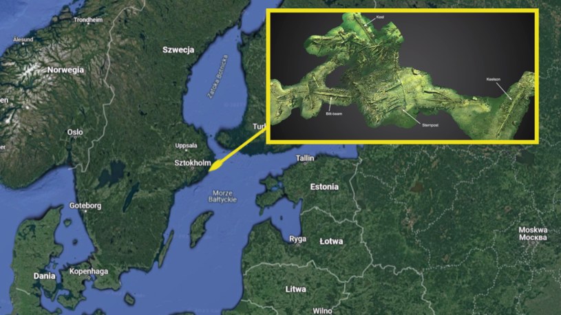 Archeolodzy zbadali tajemnice wraku średniowiecznego okrętu, który zatonął u wybrzeży Szwecji /Google Maps /materiał zewnętrzny