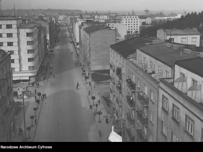 Architektura Gdyni czerpała z wzorców wypracowanych w innych miastach /Z archiwum Narodowego Archiwum Cyfrowego