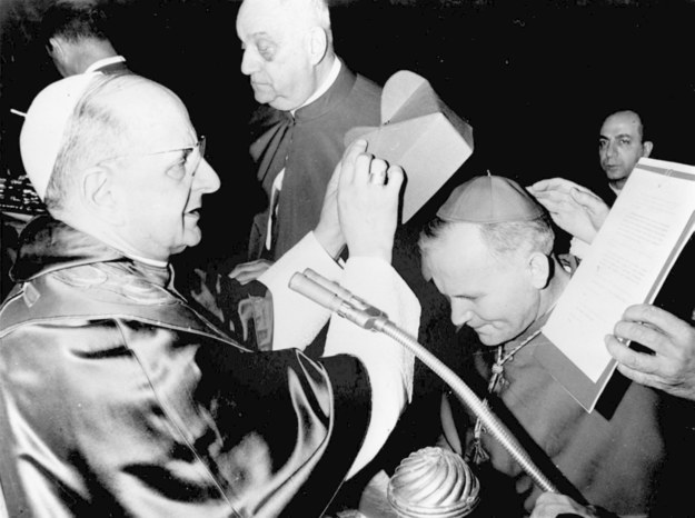 Arcybiskup Karol Wojtyła w Auli Pia otrzymuje godność kardynalską 26.06.1967 /PAI /PAP