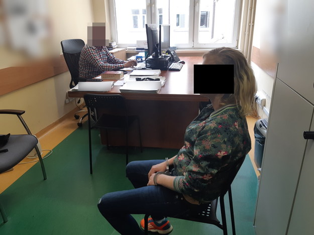 Aresztowana 28-latka /KRP IV w Warszawie - Bemowo, Wola /Materiały prasowe