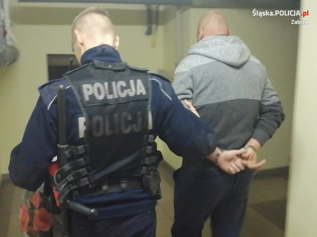 Aresztowany mężczyzna z Zabrza /Policja Śląska /